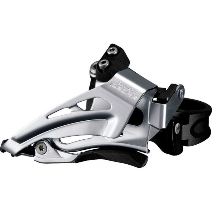 Переключатель передний SHIMANO DEORE, M618, E-тип, для 2X10,без BB пластины, универсальная тяга, черный IFDM618E6X